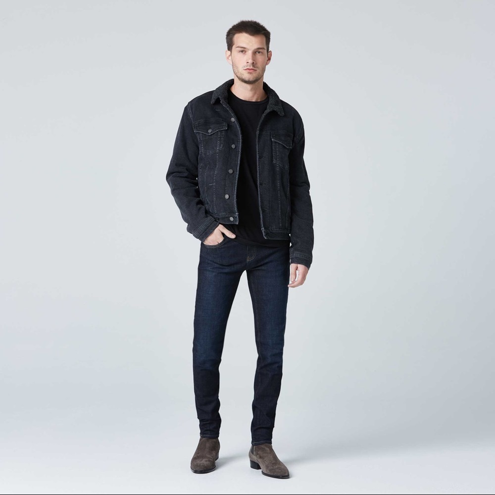 Mens Skinny Jeans In Six Month Dark Worn